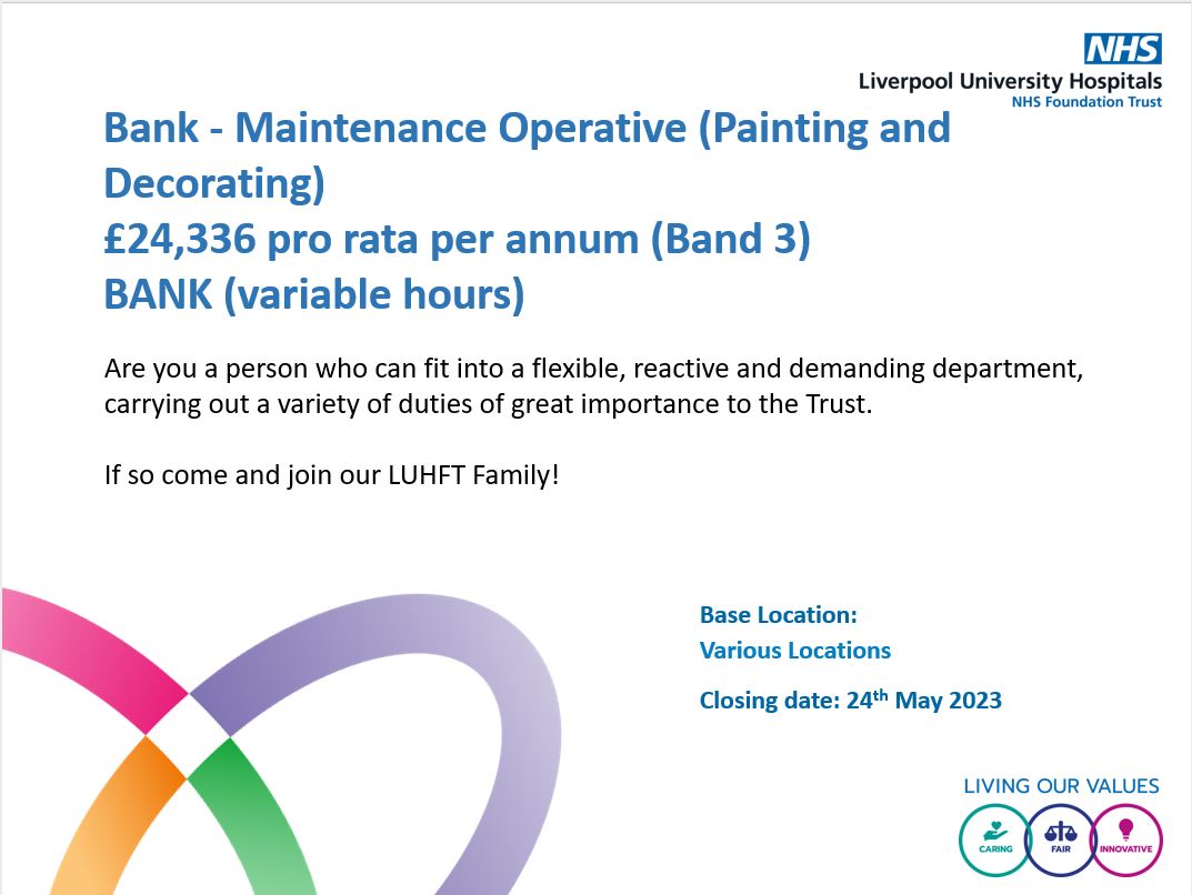Are you courteous, well-mannered, and professional?

Do you have a flexible approach to work?

If so come and join the LUFHT Family!

tinyurl.com/4efzpcr2