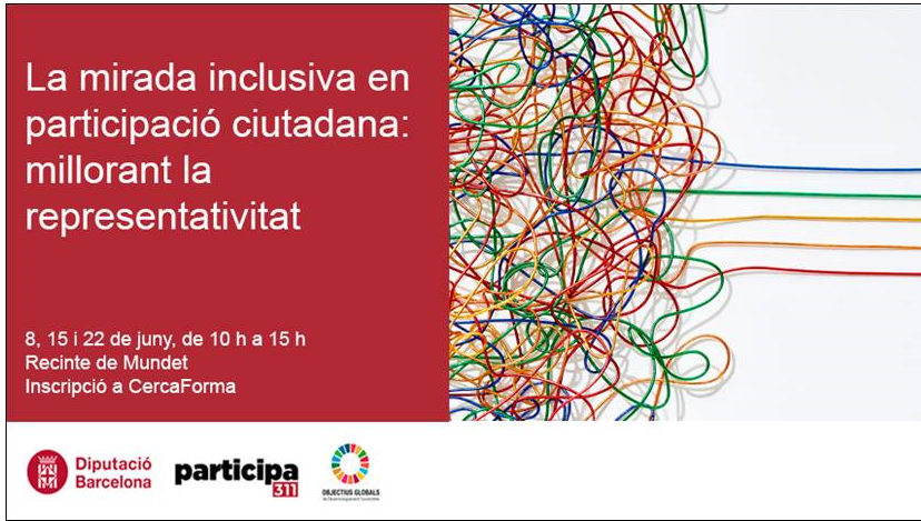 roigpi's tweet photo. Curs 'La mirada inclusiva en participació ciutadana: millorant la representativitat' (15h)
Dies 8, 15 i 22 de juny entre les 10 h i les 15 h, presencial
📒Organitza: Servei Agenda 2030 i Participació
✍️Inscripció: https://t.co/SmWObokq1J
#BAF2023 https://t.co/Fx4VCudPuD