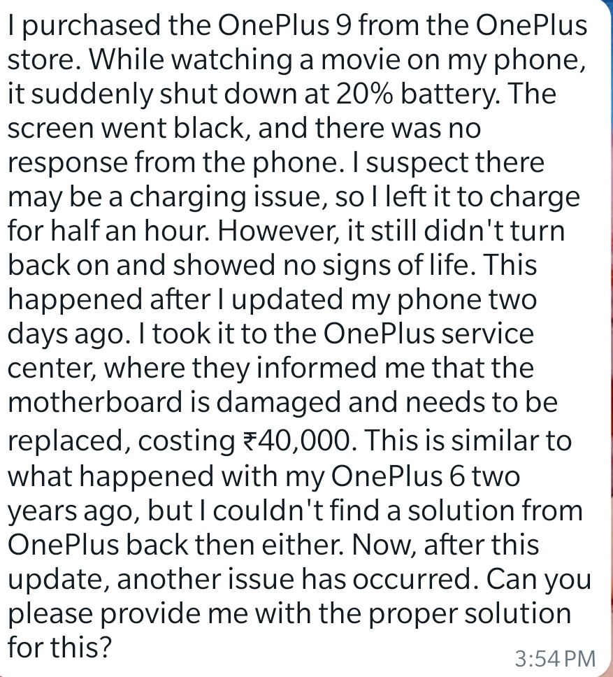 Himashu95's tweet image. #oneplusscam 
#oneplusupdatescam
#oneplusfraud

@OnePlus_IN @oneplus @OnePlus_Support @PeteLau @NavnitNakra 

P.s. Please provide me a solution for this