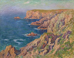 The Île-de-Groix was once said to be haunted by two ferocious sea monsters; a furred beast with the head of a man &amp; fingers made of abalone shells and a vicious mermaid who crushed children against rocks for sport. #FairyTaleTuesday