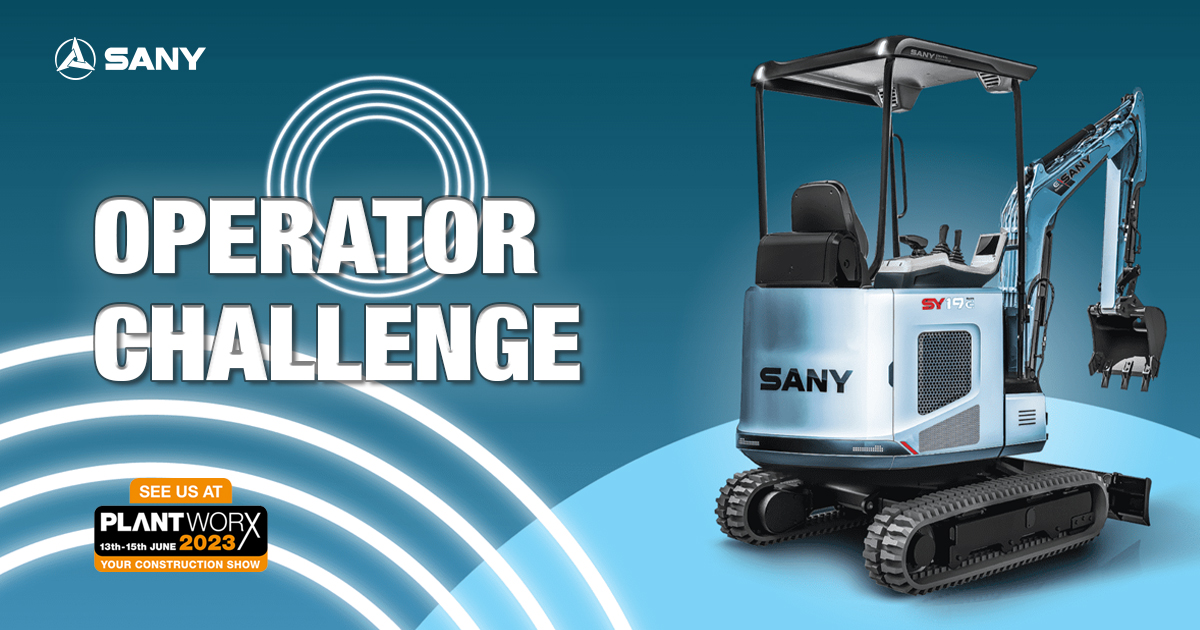 sany_uk's tweet image. Be one of the first to try out our brand new electric mini excavator, the SY19E in the SANY Operator Challenge at @Plantworx2023. 

Visit the SANY stand D-H11 &amp;amp; D-H12 to take part and put your skills to the test. 💪

#plantworx #operatorchallenge #skillstest