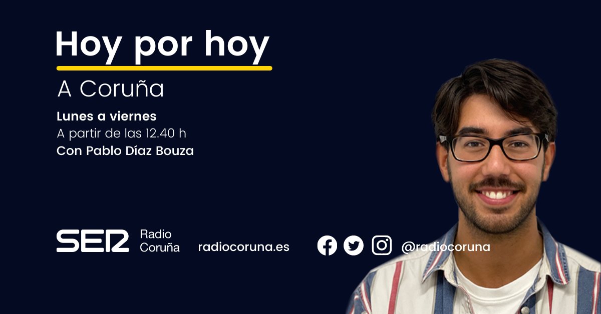 🔴DIRECTO | Hoy por hoy A Coruña con  <a href="/PabloDBouza/">Pablo Díaz Bouza 🇪🇺</a> 

🏘️Vecinos Ciudad Vieja
🟠Manuel Moinelo <a href="/CsAcoruna/">Cs A Coruña</a> 
📻Tertulia de Periodistas 
🎬A arte de ser mal pai 
✨Coruña Científica

👉cadenaser.com/radio-coruna/h…