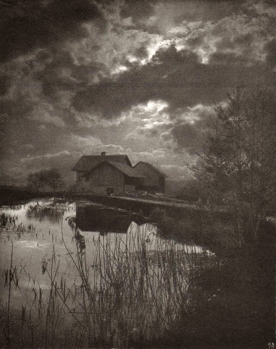 _Henk_Heijmans's tweet photo. Moonlight, ca. 1915 - by Hermann Linck (1866 - 1938), Swiss https://t.co/oFYOkjo1Df