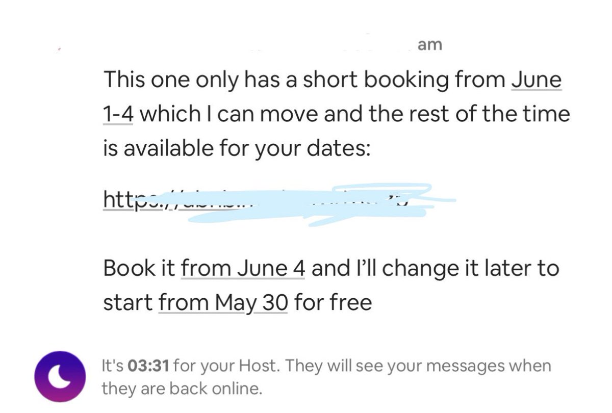 Gary Blackwood on Twitter "Separate Airbnb owner offering to