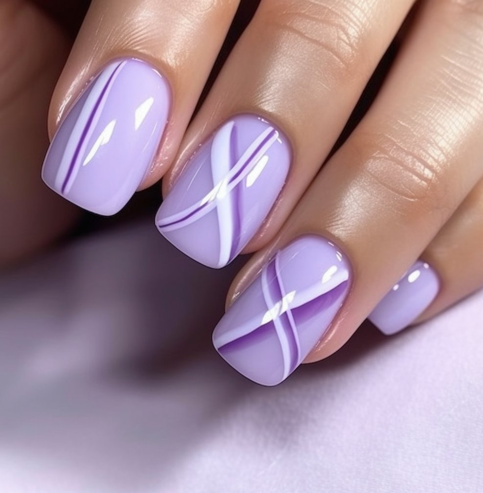 Try purple marble nail designs for a unique twist. The swirling patterns create a mesmerizing effect that's hard to ignore. #MarbleNails 🔮💅