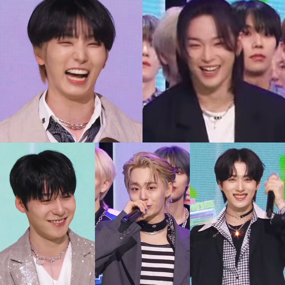 LOOK AT THEIR SMILES?? 😭

We did it for #ONEUS yall! Thank you so much, everyone 🥺

#EraseMe1stWin #Oneus6thWin