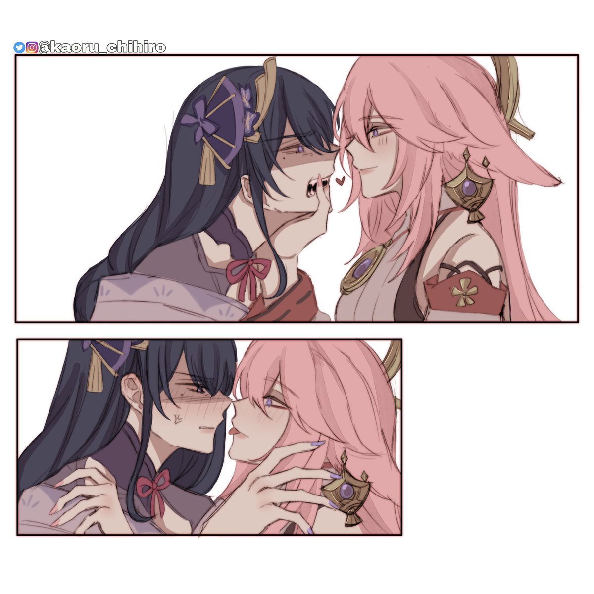 KaoruChihiro's tweet photo. Lesbians and boobs 🧍‍♀️ https://t.co/BOznMGjHoX