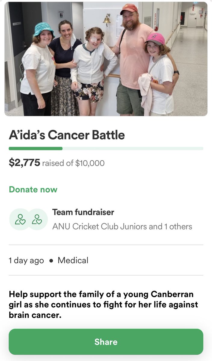 H_HalfordSmith's tweet photo. I have set up a fundraiser on behalf of one of our beautiful @anuccjuniors families who’ve been thru a traumatic past few months w/ 16yr old A’ida diagnosed w/ a rare form of #braincancer

Would be grateful for any help sharing the link or donating below

https://t.co/liDiQZAQHF https://t.co/FGtBiN1Lxd