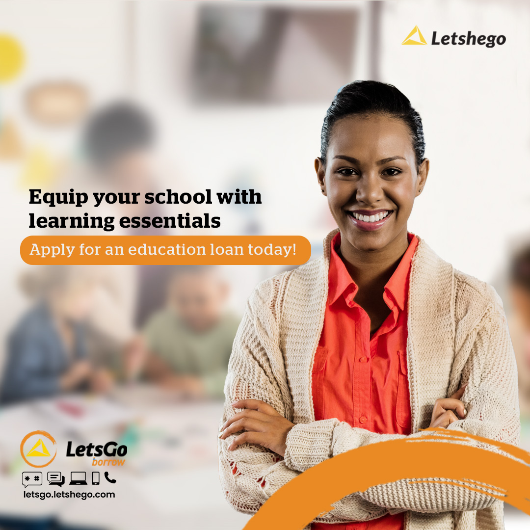 Get the best loans to run your school or educational organization today from Letshego.

Our loans are very affordable with low interest rates and a flexible payment plan.

To learn more, kindly send a DM or click the link in our bio

#loans #lowinterestrate #Letshego