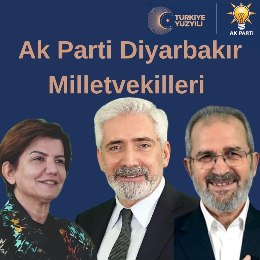 muzeyyenkaya's tweet photo. 14 Mayıs 2023 Genel seçimlerinde 28. Dönem Ak Parti Diyarbakır Milletvekili olarak Meclise giren Sn.@GalipEnsarioglu ,Sn.@mehmetsaityaz  ve Sn. @Kepoluasuna Vekillerimizi tebrik ediyor, başarılar ve muvaffakiyetler diliyorum☺️
#DogrusuAkParti 
#DoğruAdımlarlaYolaDevam https://t.co/jpmsFYswEW
