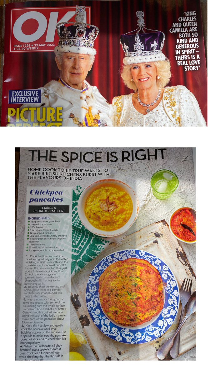 Super thrilled for my recipes from my cookbook to be given a 4 page spread in @OK_Magazine this week. Go pick up your copy