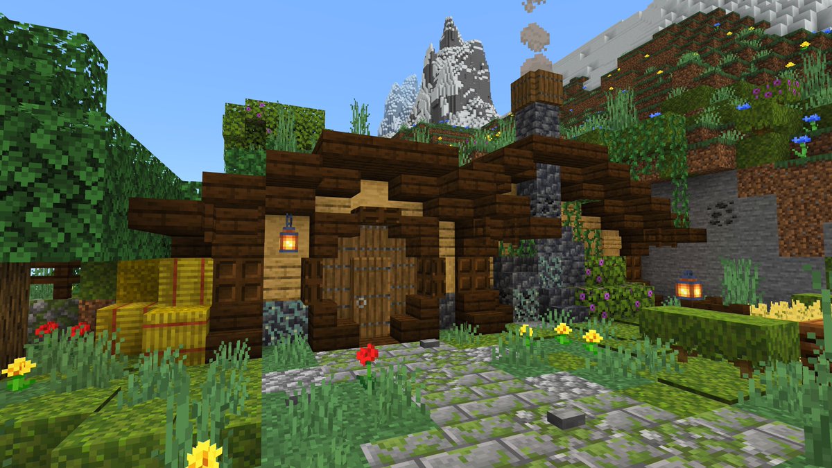 itsphysicsjim's tweet photo. Here's another one I've done for #JimsMinecraftChallenge, a Hobbit house this time 🥰🥰🥰 https://t.co/3DdAV6nVD7