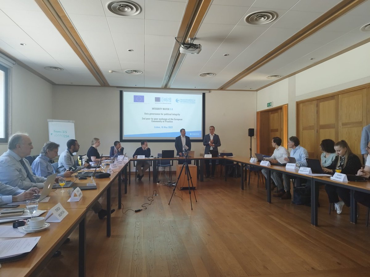 transparenciapt's tweet photo. 🔵The #IntegrityWatch 3.0 Peer-to-peer exchange on data-governance in political integrity is already under way in @icsunivlisboa! @TI_EU 

#IW #TIPortugal https://t.co/HhDcsYC4qj