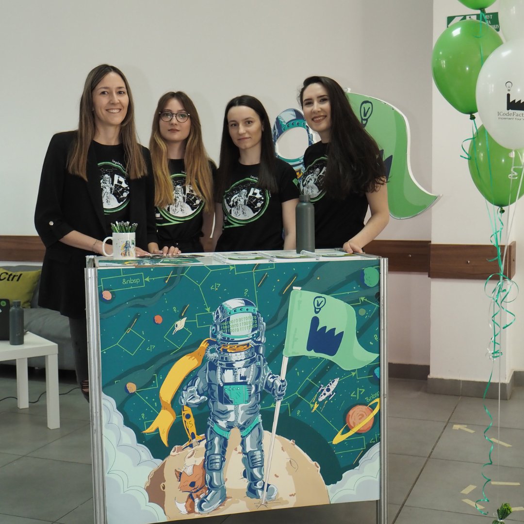 Zadovoljstvo nam je što smo i ove godine podržali Sajam stručnog usavršavanja🚀
Ako i ti želiš da postaneš deo #ICodeFactory priče 👨‍🚀💡 pogledaj otvorene konkurse ili se prijavi putem kontakt forme bit.ly/ICF_Open_posit…
#ImplementYourVision #ThinkTwiceCodeOnce <a href="/pmf_ns/">PMF Novi Sad</a>