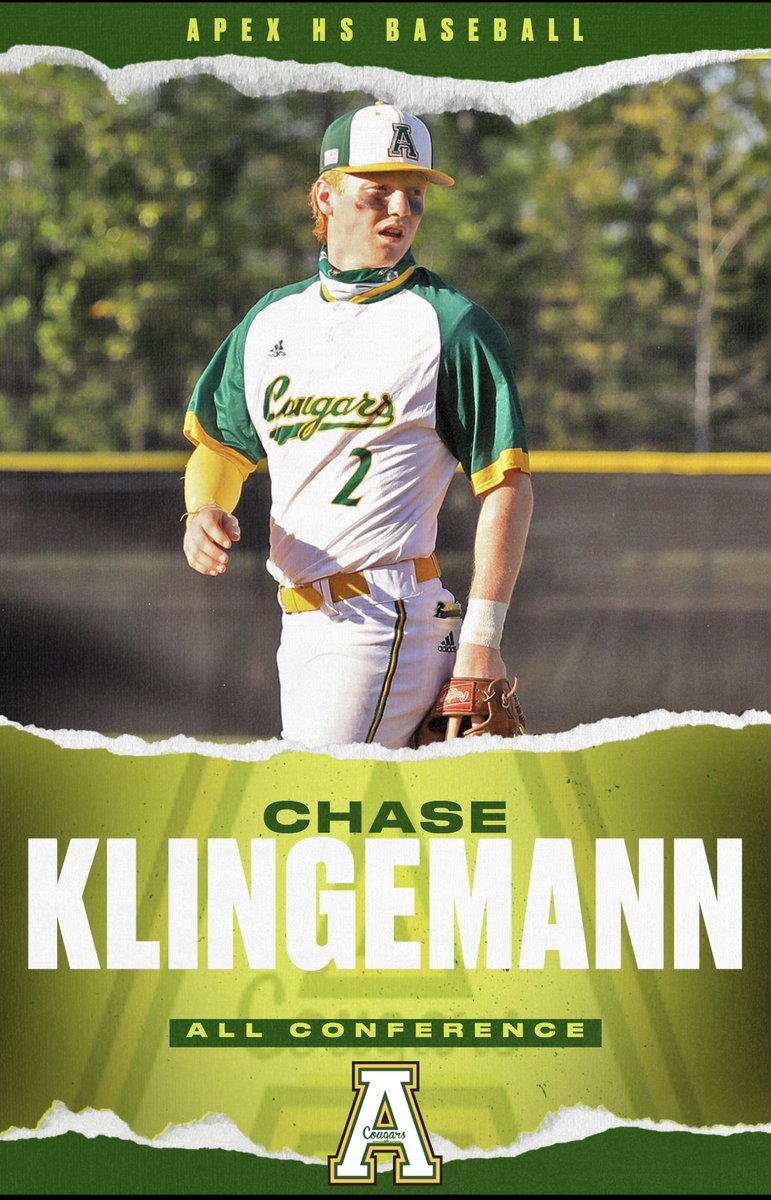 coach_olive's tweet photo. Congratulations to @JustinDavis2025 and @KlingemannChase for their 1st Team All Conference recognition‼️ Davis is just a sophomore and 2nd year in a row as 1st Team for Klingemann @BaseballApex @apexhsathletics @apexcougarclub @ApexHighSchool https://t.co/J6No7ox0Jr
