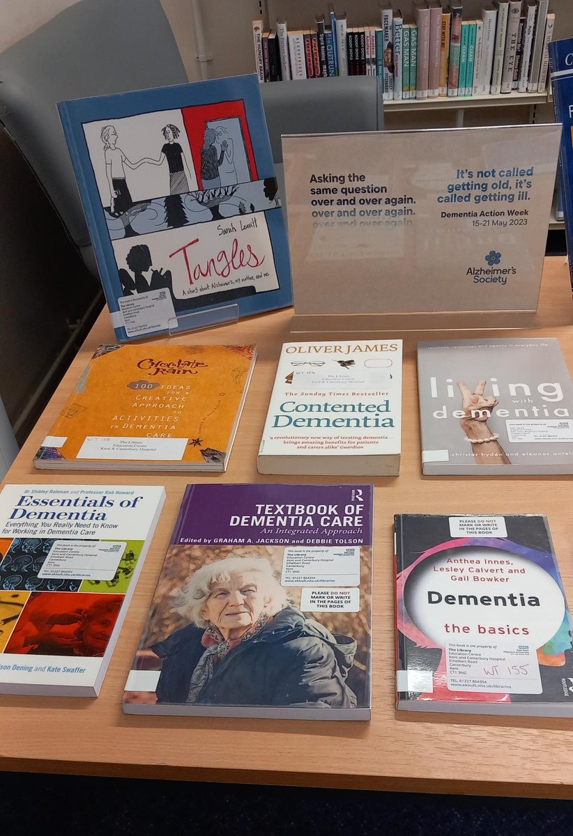 Our libraries are displaying some books for #DementiaActionWeek. See the full range of Dementia-related books that are available to borrow at kss.koha-ptfs.co.uk/cgi-bin/koha/o…
#DAW2023