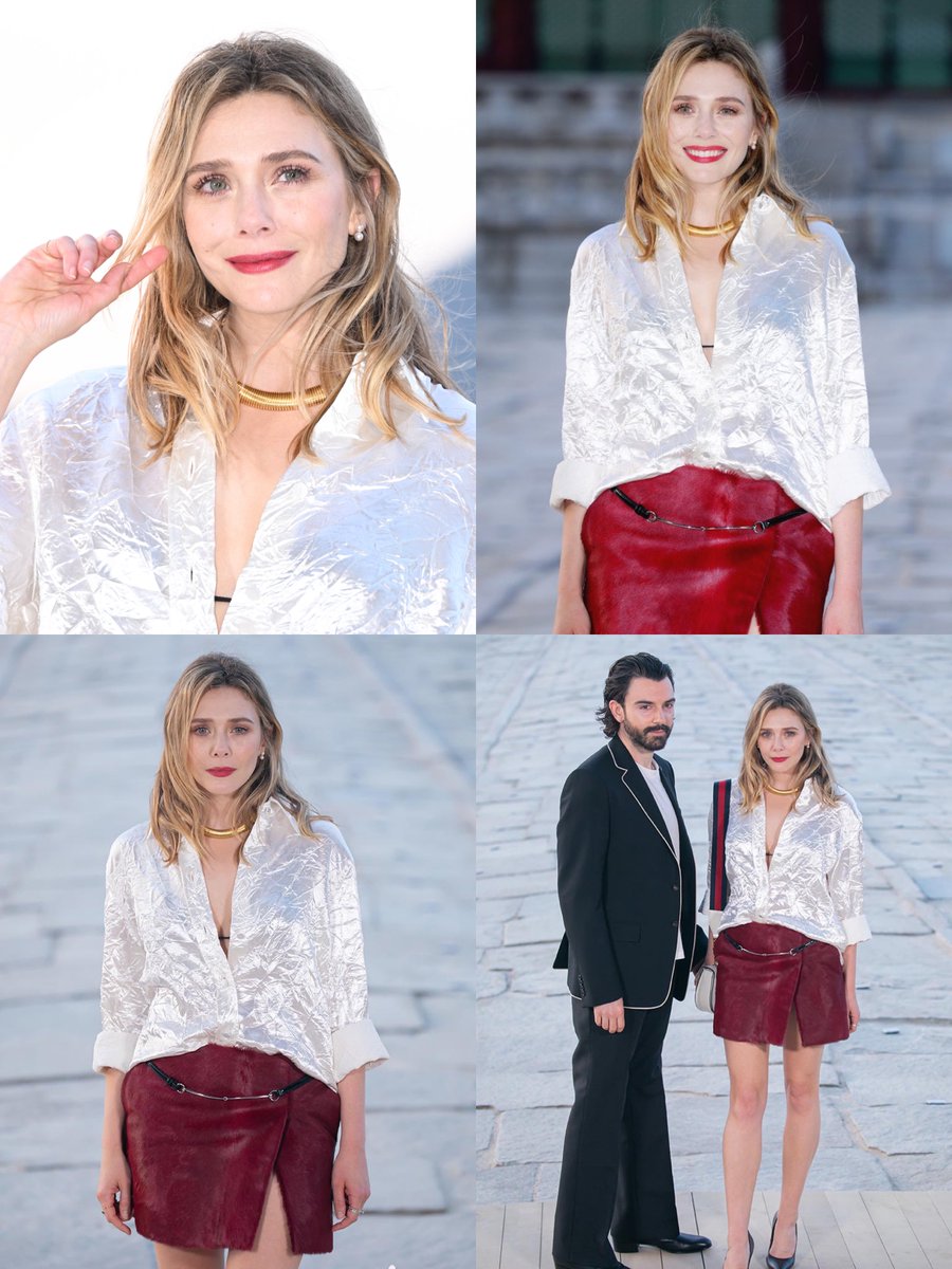 Elizabeth Olsen at the Gucci Cruise show (2023)