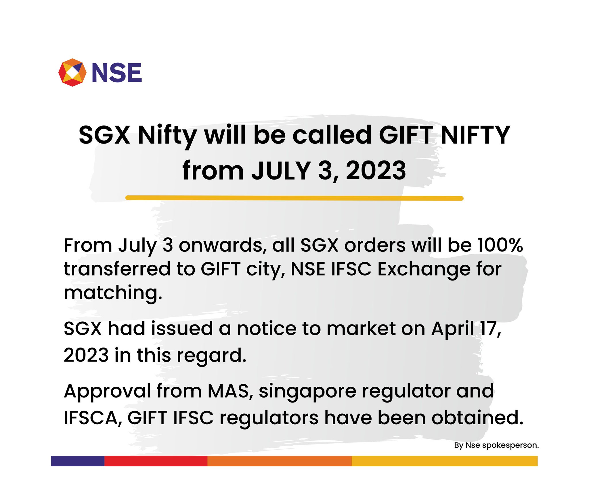 NSE India on Twitter "SGX Nifty will be called GIFT NIFTY from July 3,2023. SGX Nifty 
