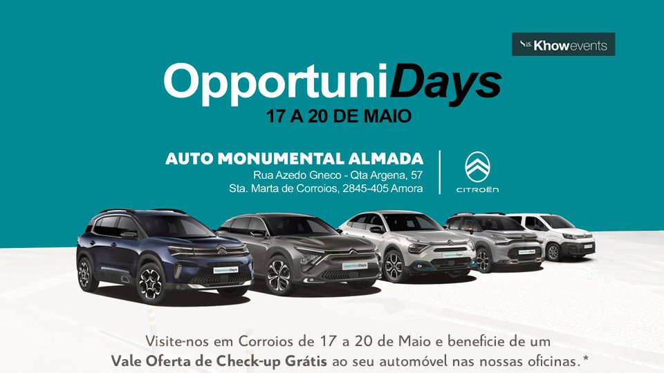 auto_monumental's tweet photo. Não perca os OpportuniDays 🔥 de 17 a 20 de Maio em #Corroios, venha conhecer as oportunidades a condições especiais e ganhe 1 Vale Oferta Check-up Grátis*.
✅ Marque aqui: https://t.co/1lnH03mnGO ou ligue para (☎ 935754110)
#seminovos #suvs #usados #carrinhas #feirausados https://t.co/bIXoqGPton