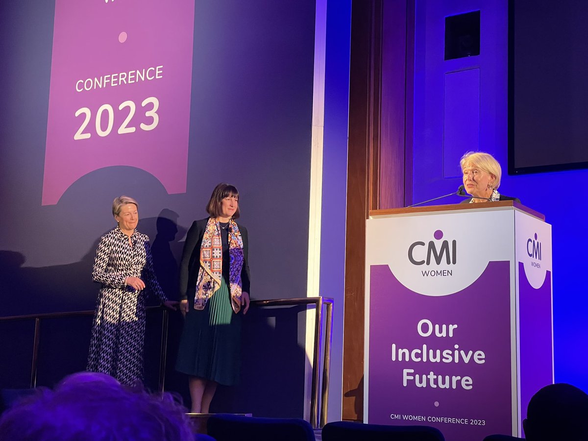 Delighted to be at @cmi_managers ‘CMI Women Our Inclusive Future’ Conference with the most fabulous @Zebra_carol What an impressive line up of speakers including @Marthalanefox @RachelReevesMP @AnnFranckeCMI @HeatherM_OBE