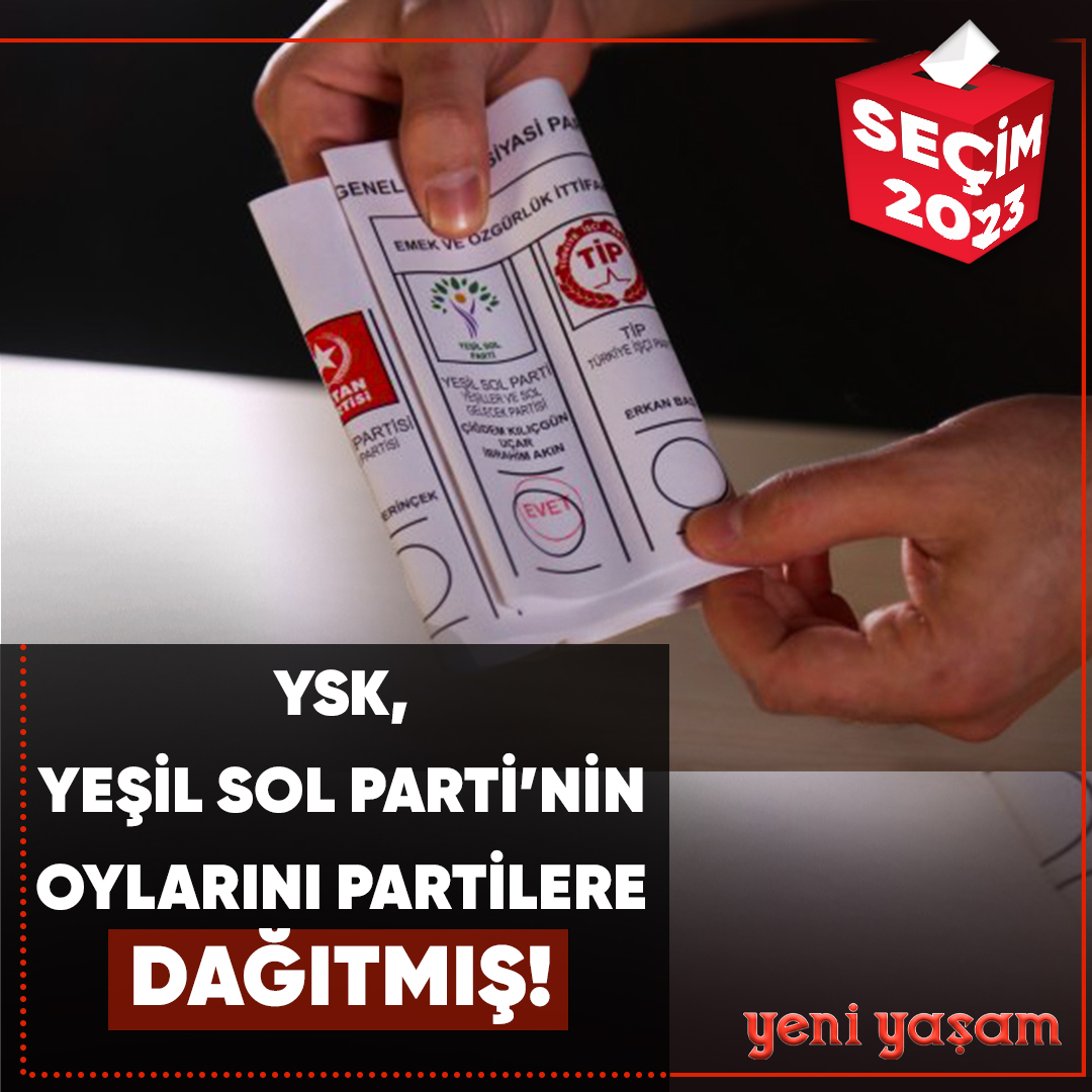 Birçok sandıkta usulsüzlük: YSK, Yeşil Sol Parti’nin oylarını farklı partilere dağıtmış!

yeniyasamgazetesi4.com/bircok-sandikt…