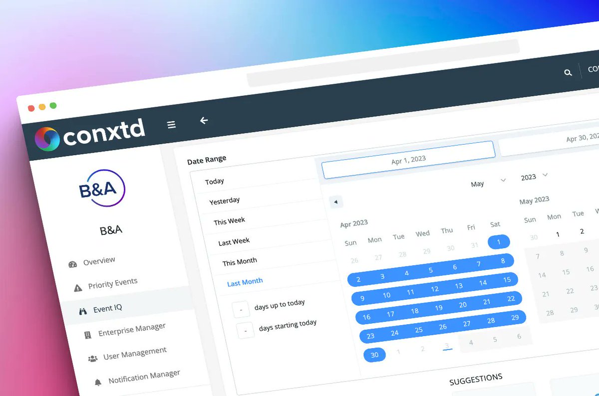 CONXTDTech's tweet image. Generate compliance reports in minutes with CONXTD&apos;s Event IQ custom report builder 🚀 
Read more here: buff.ly/3pqHNkA