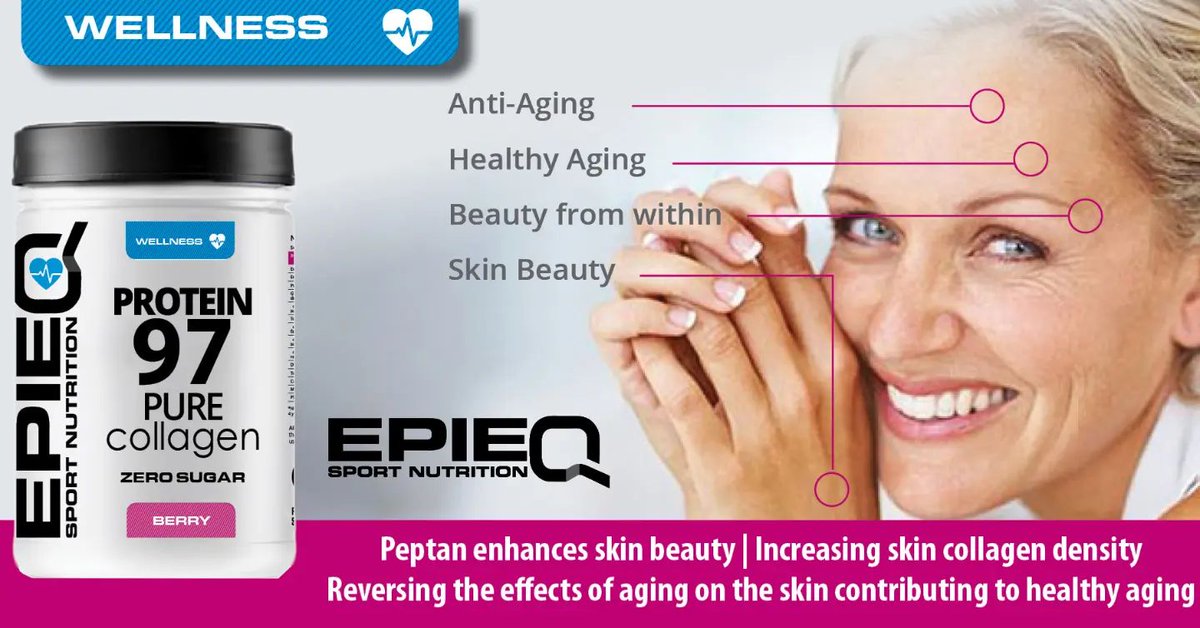 #Protein97 
#Epieq #Protein97 
#Peptan #collagen #hydrolizedcollagen #skincare #antiaging #beauty #beautyfromwithin #healtynails #hairlove #jointhealth #peptaninsport #aminoacids #...

instagram.com/p/CsTS0T7qTdG/ via tweetgram.me