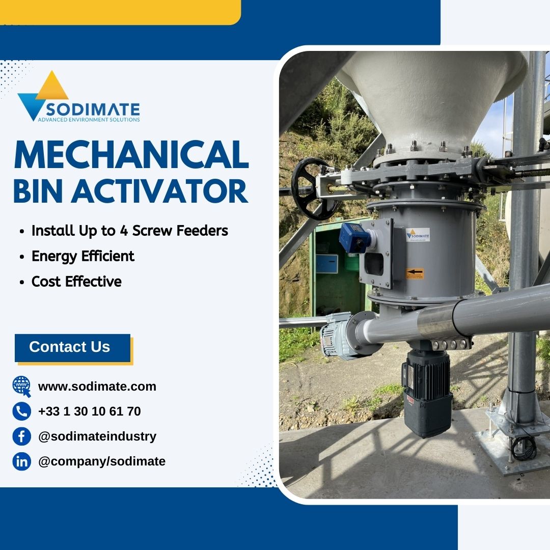 Sodimate's patented ZDM 400 mechanical bin activator is highly effective and can install up to four screw feeders with varying outputs, providing flexibility for various industries. Contact Us!  
Visit - bit.ly/456rhq6 
#BinActivator #BulkMaterialHandling #MaterialFlow