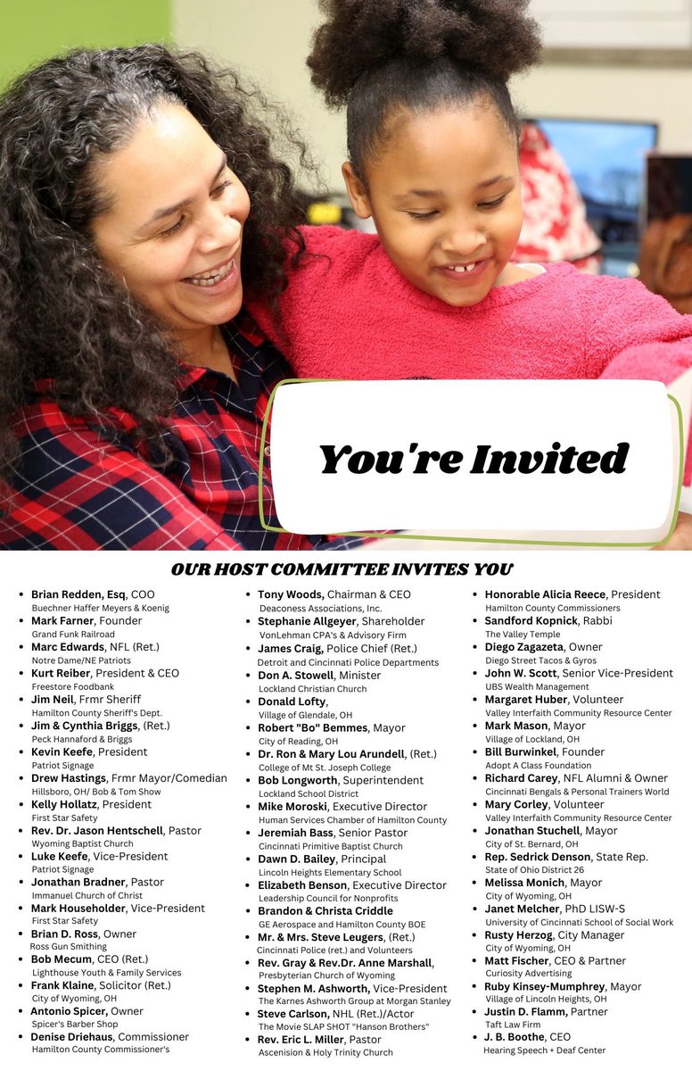 Honored to be serving on the host committee for Valley Interfaith’s luncheon this week.

Valley is a valued member of <a href="/HSCofHamCo/">Human Services Chamber of Hamilton County</a>. 

They do such important work in our Region.