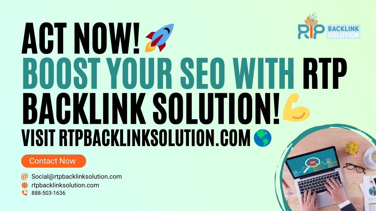 rtpbacklinksol's tweet image. Are you tired of mediocre link building services? Look no further than RTP Backlink Solution - We offer the BEST link building in Orlando!

#RTPBacklinkSolution
#Seoagency  
#BoostYourWebsite