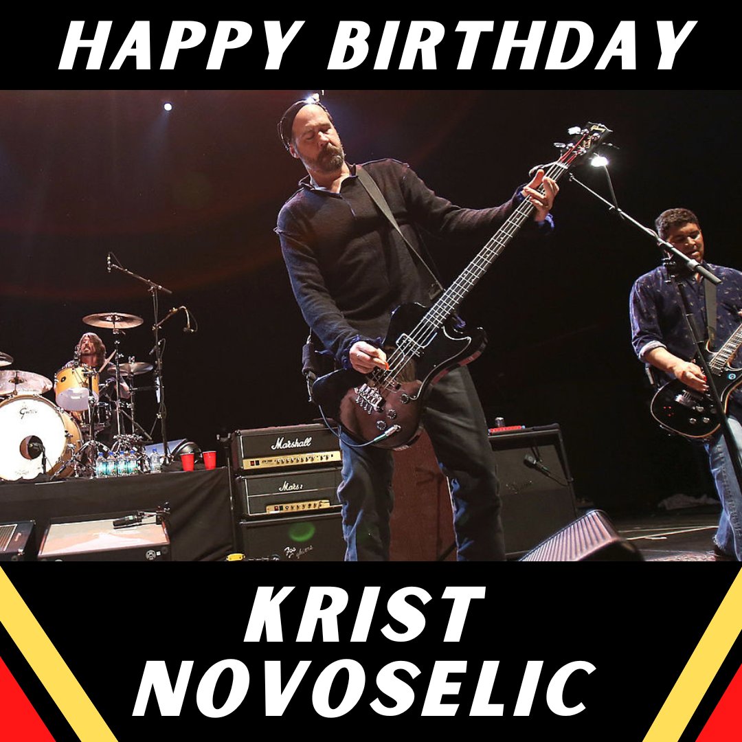 Wishing a happy birthday to co-founder Krist Novoselic  Mike Lawrie/Getty Images 