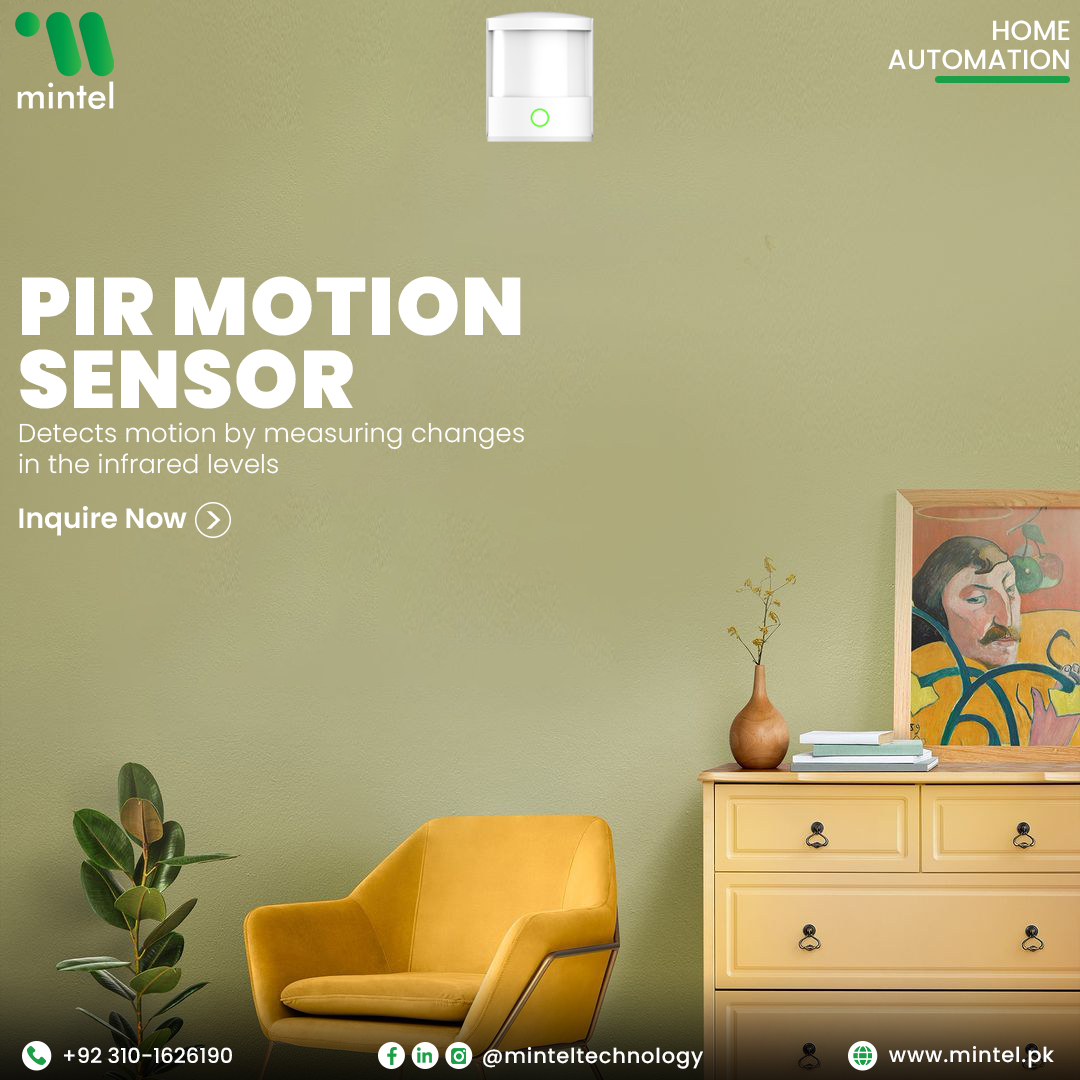 The motion sensor turns your light sources on automatically when there is movement so you have light when you need it and save energy.

#minteltechnology #homeautomation #smarthome #technology #automation #security #homesecurity #smarthometechnology #iot #interiordesign #cctv