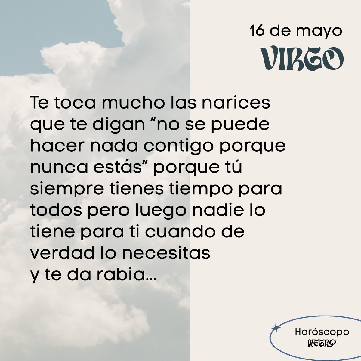 virgo_hn's tweet photo. El horóscopo diario del 16 de mayo para #Virgo ♍🔮 Léelo completo aquí: https://t.co/pt13TG9Jn7 https://t.co/mGQ2ZdP5Be
