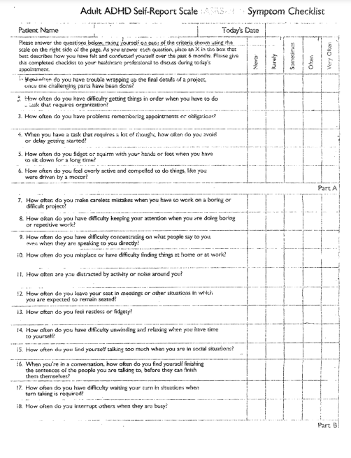 Fiddaman's tweet photo. I haven't watched the BBC Panorama expose of ADHD clinics yet but I'm guessing they never delved deep into ADHD Questionnaires.

Below is an example of an ADHD Questionnaire. Pay heed to the bottom of paper 2. https://t.co/v6hcZb5ofz