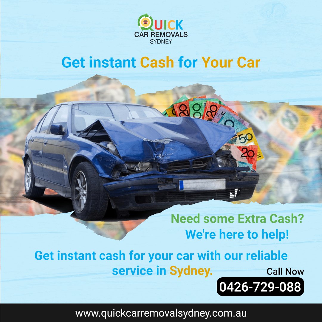 Quickcarremova1's tweet photo. Need some extra cash? We're here to help! Get instant cash for your car with our reliable service in Sydney.
Call - 0426 729 088
Visit- https://t.co/fMRYqvnUEC

#quickcarremoval #getinstantcash #cashforcars #quickcarremovalsydney #carremovalservice  #instantcash https://t.co/EyLd0zGiE1