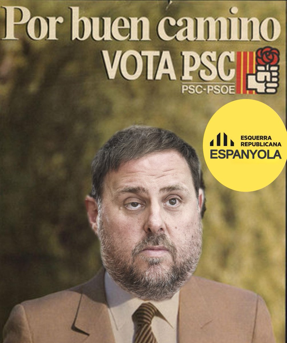 Votar #ERC es votar socialistes els del #155 ni oblit ni perdó.
