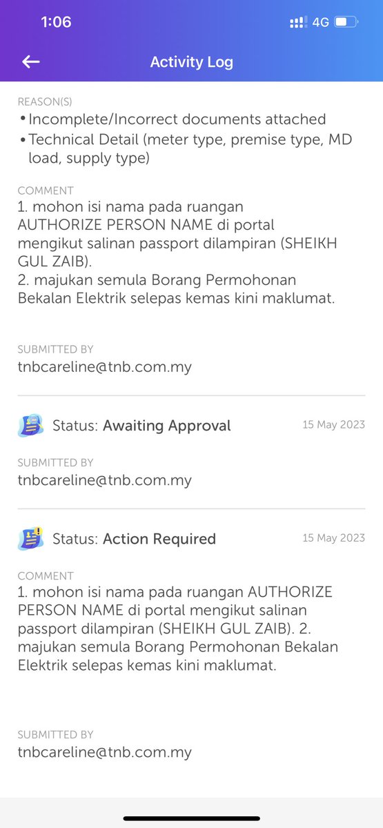 zs_786's tweet photo. @Tenaga_Nasional what do you guys want from me? It’s been 7 days and all you have been asking me is to change my name back and forth. Even careline is confused and not helpful at all. IS THERE ANYONE WHO ACTUALLY WORKS TO HELP PEOPLE AND NOT WASTE TIME??? https://t.co/HQaZD1l8Qb