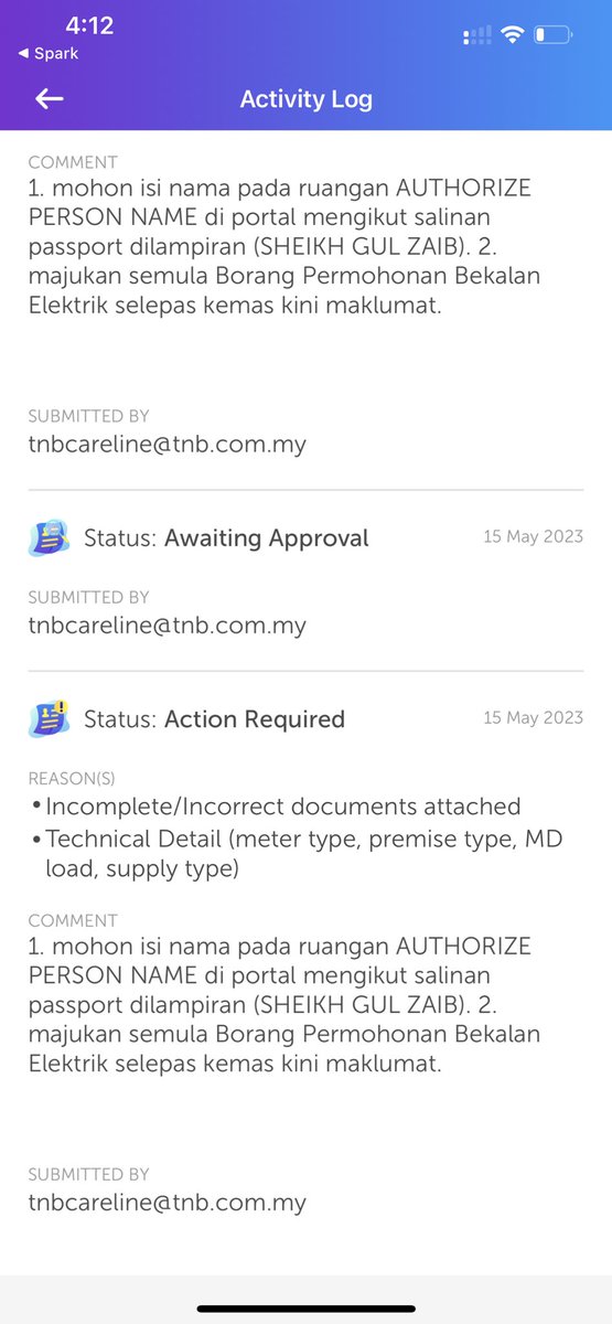 zs_786's tweet photo. @Tenaga_Nasional what do you guys want from me? It’s been 7 days and all you have been asking me is to change my name back and forth. Even careline is confused and not helpful at all. IS THERE ANYONE WHO ACTUALLY WORKS TO HELP PEOPLE AND NOT WASTE TIME??? https://t.co/HQaZD1l8Qb