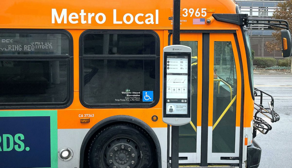LA Metro selects Papercast® e-paper passenger information displays ...