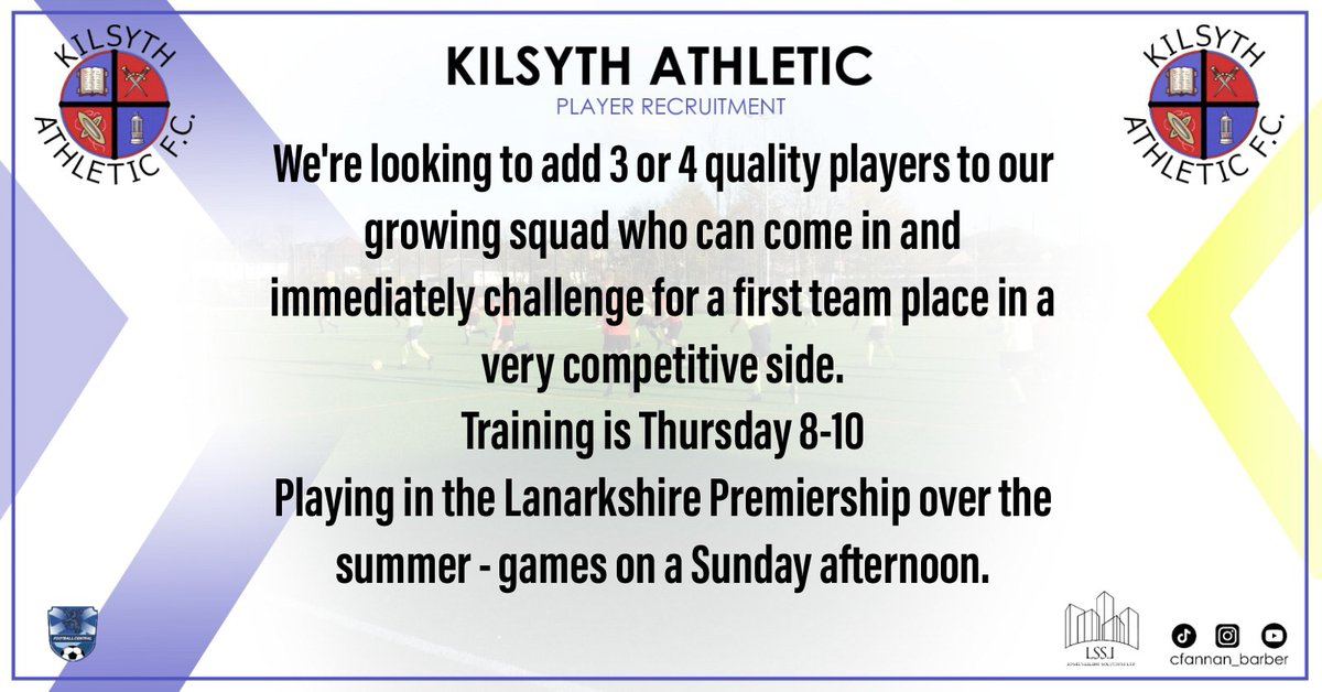 Kilsyth Athletic Sundays tweet media