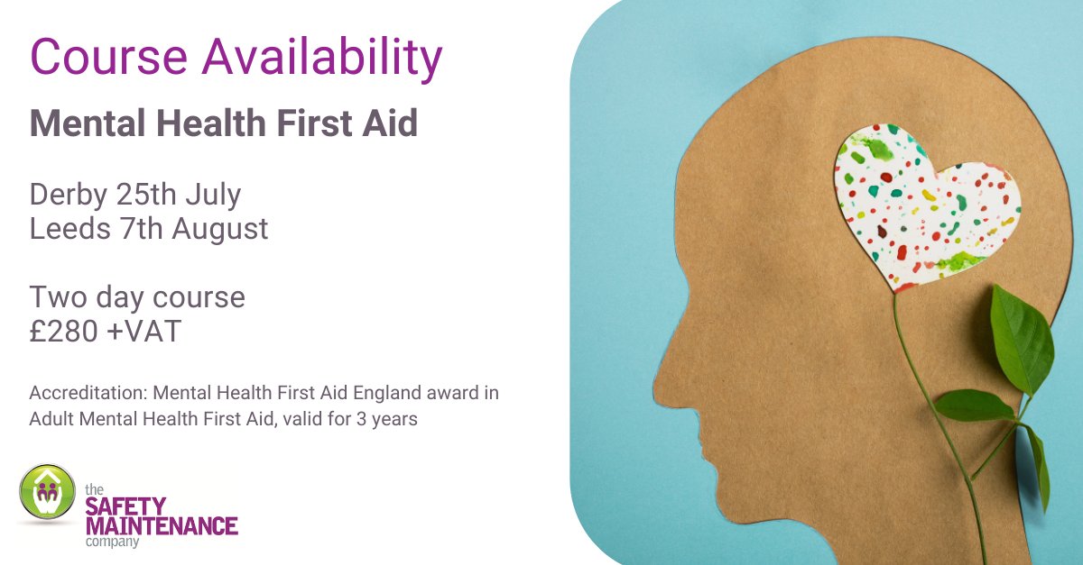 Whilst things are improving, there’s still a stigma around mental health within the workplace.

This course aims to put you at the forefront of mental health giving you skills to identify, understand and help someone who may be experiencing mental health issues.