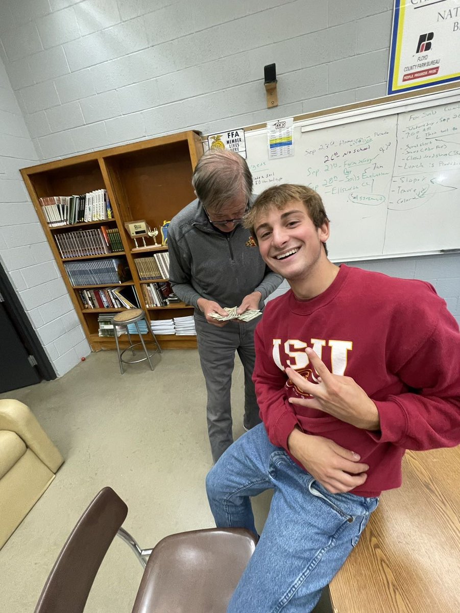 Last day of school, damn good high school career for a Marble Rock kid.