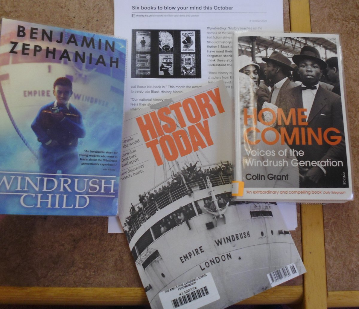 Today's theme #Windrush <a href="/BZephaniah/">Professor Benjamin Zephaniah</a> <a href="/HistoryToday/">History Today</a>