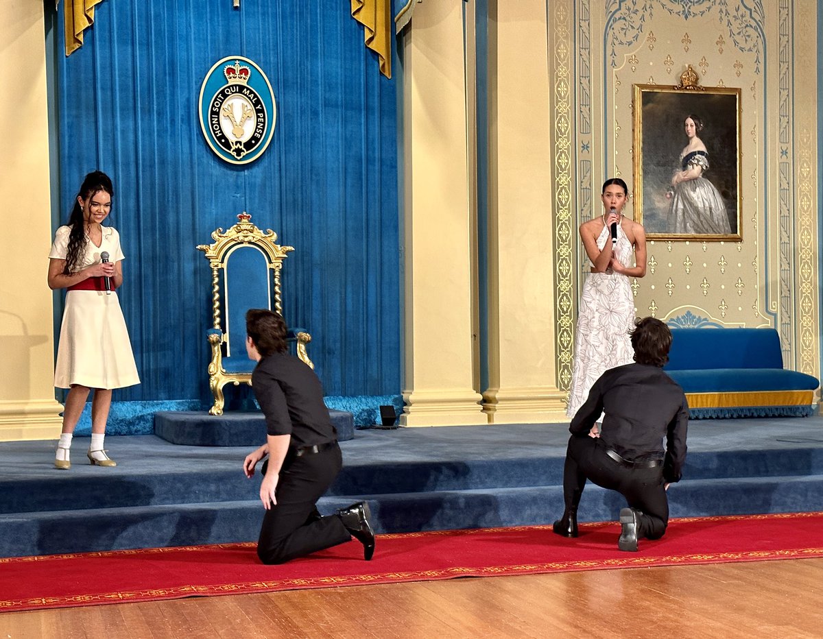 VicGovernor's tweet photo. For more than 50 years, the Victorian College of the Arts has been a leading institution in artistic invention. A privilege to have the creative talent of the Dance, Theatre, Opera and Musical Theatre students on display  at Government House this evening. @vca_mcm @UniMelb https://t.co/HP2VzDIEhb