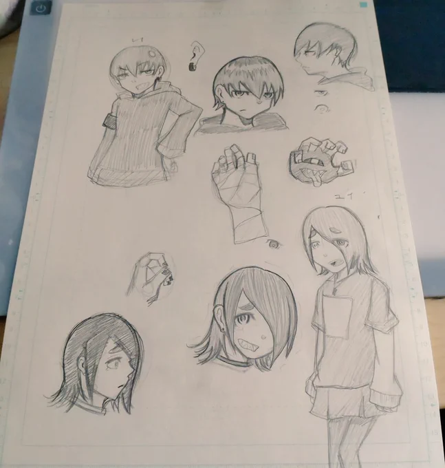 新しい投稿用の漫画キャラデザ ヒロとユイ!  JIN&CANDY以来 バディストーリー この2人がどんな世界を見せてくれるのか楽しみです😎🫰  #漫画好きな人と繋がりたい #漫画家志望さんと繋がりたい