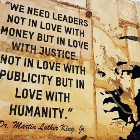 hilzfleet's tweet photo. “We need leaders not in love with money but in love with justice. Not in love with publicity but in love with humanity.” ~Dr. Martin Luther King, Jr. https://t.co/88n4rWkGL7