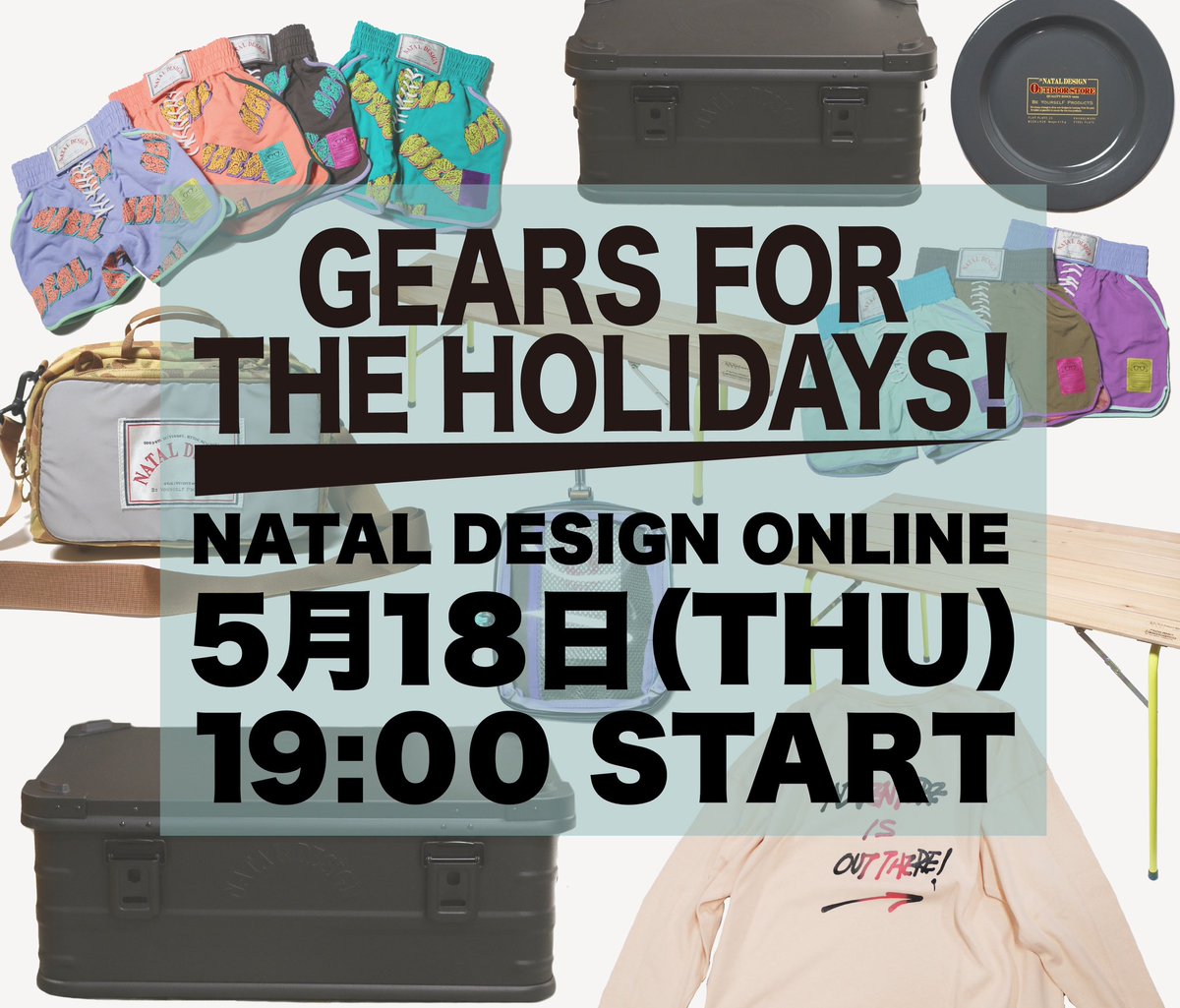 nataldesign's tweet photo. GEARS FOR THE HOLIDAYS!
5月18日木曜日19時より販売開始
https://t.co/BsoBKeoRo4 https://t.co/CSpdmtrqLY