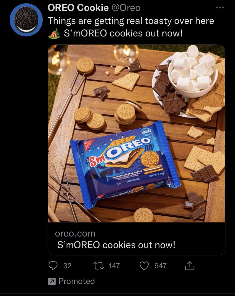 Cut me my check, Oreo. 

*Will accept payment in double stuf