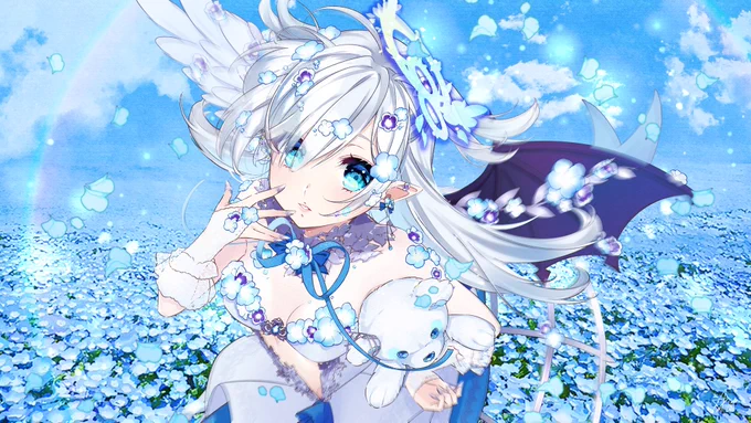 #見た人も無言で青いものをあげる