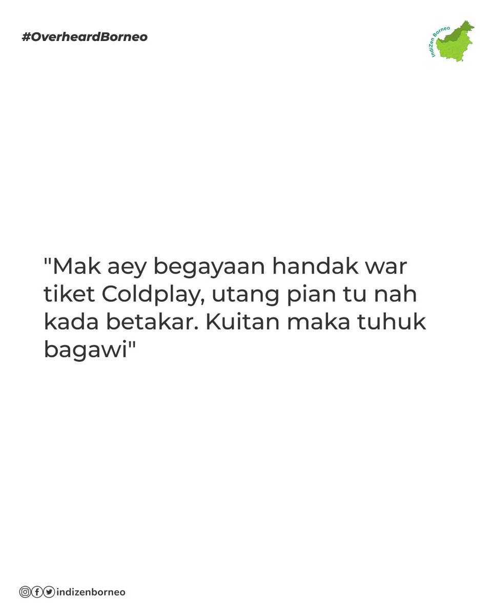 indizenborneo's tweet photo. Duit masih minta orang tua entaran aja deh nonton Coldplay.😌

#IndiZenBorneo #overheard 
#overheardborneo #overheardbanjar
#coldplay #coldplayconcert 
#coldplayindonesia #banjarmasin
#banjarbaru #banjar #banjarnow 
#banjarinfo #samarinda #palangkaraya 
#palangka #balikpapan https://t.co/w0lQoVWMn7